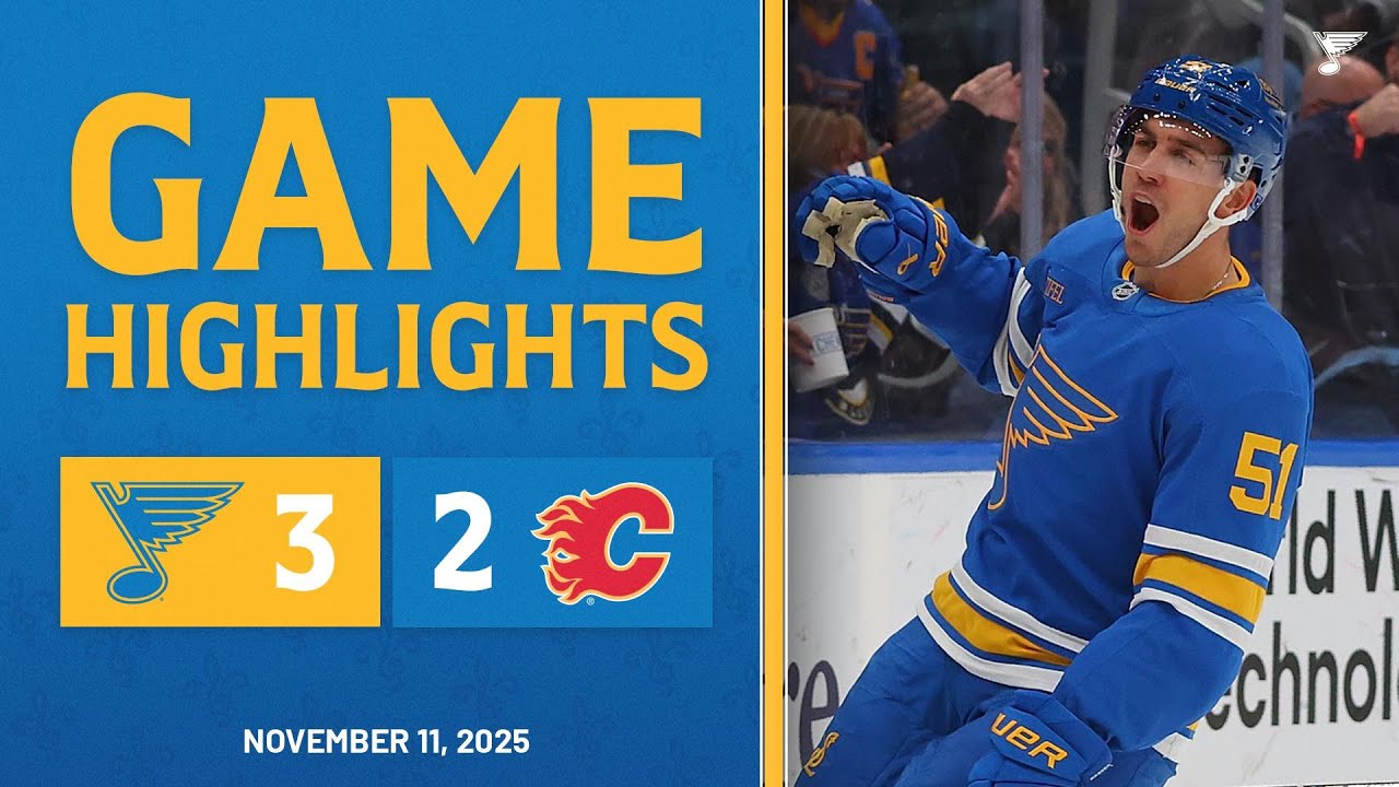 Game Highlights: Blues 3, Flames 2