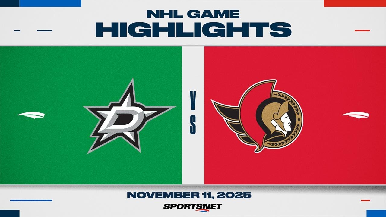 NHL Highlights | Stars vs. Senators - November 11, 2025
