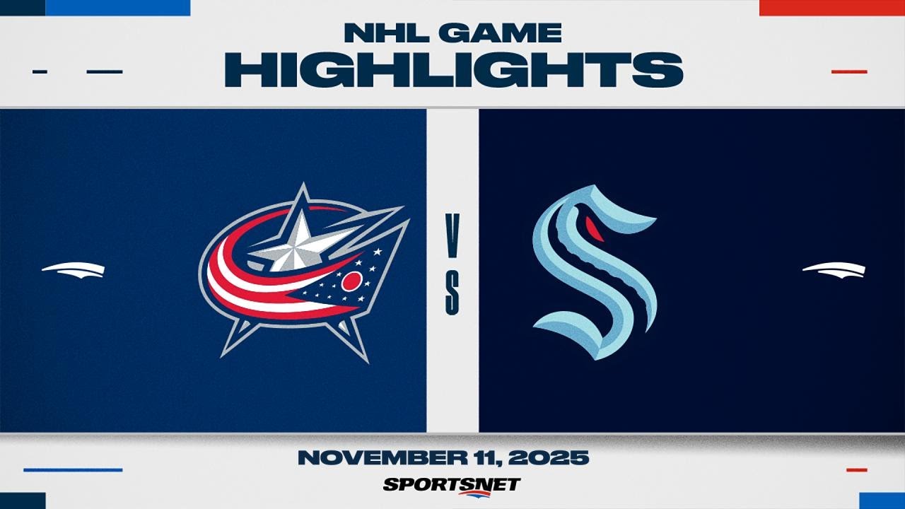 NHL Highlights | Blue Jackets vs. Kraken - November 11, 2025