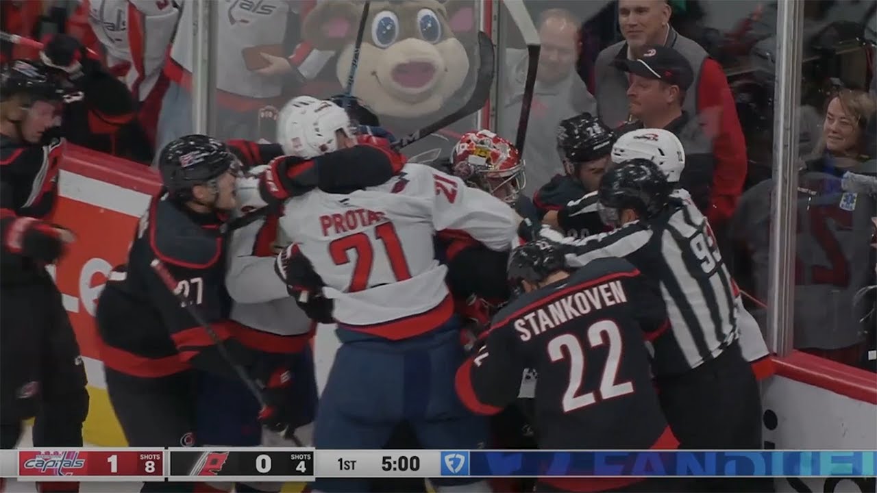 Nic Dowd Runs Into Frederik Andersen