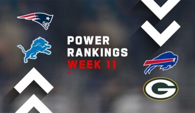 NFL Power Rankings Week 11: Patriots storm into top 10