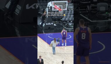 Grayson with his family on the court following his career night! 🥹 #shorts | Phoenix Suns