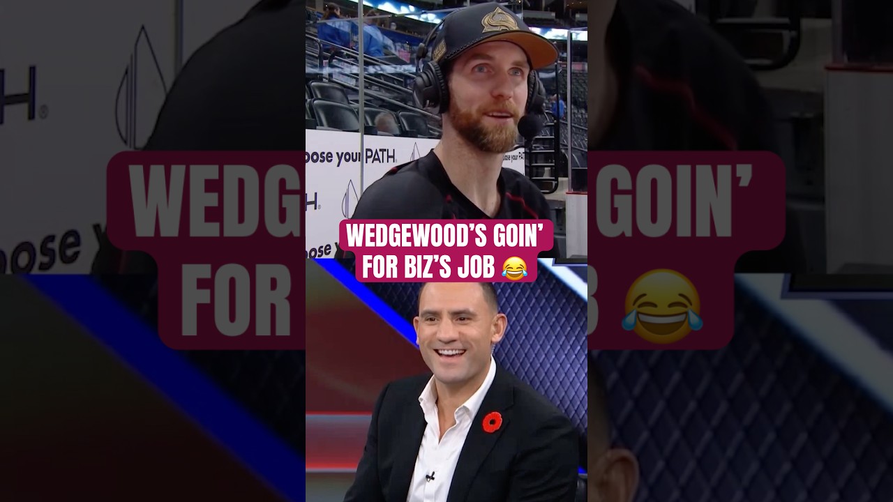 Colorado Avalanche goalie Scott Wedgewood’s analysis had Biz and Ace impressed 😆