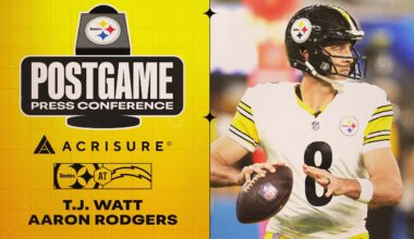 Watt & Rodgers Postgame Press Conference (Week 10 at Los Angeles Chargers) | Pittsburgh Steelers