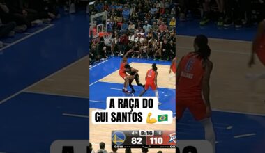 A RAÇA DO GUI SANTOS 💪🇧🇷 #NBA