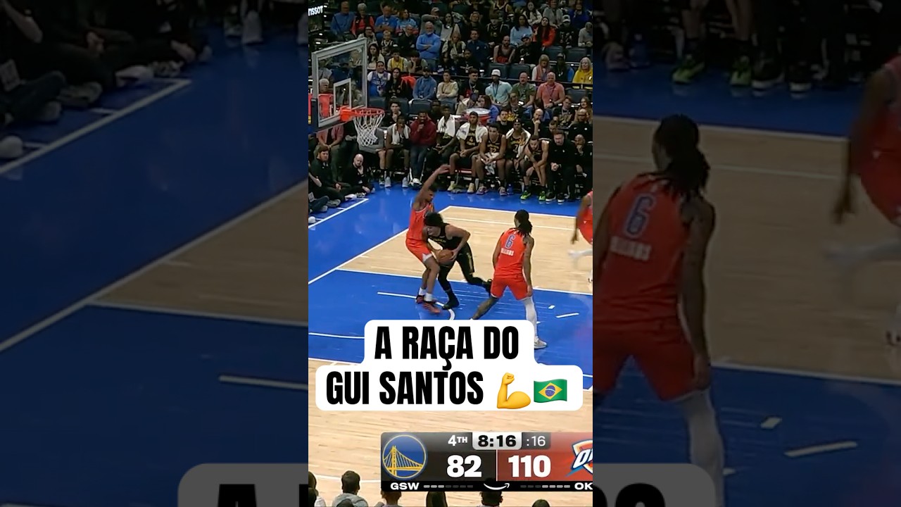 A RAÇA DO GUI SANTOS 💪🇧🇷 #NBA