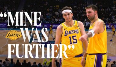 Luka and Austin Had a Half-Court Competition... IN-GAME