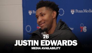 Philadelphia 76ers Postgame Media Availability 🎙️ | Justin Edwards | 11.11.25