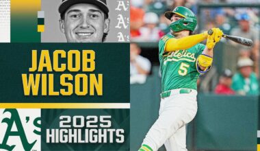 Jacob Wilson finished an IMPRESSIVE rookie campaign with a .311 average 💪 (2025 season highlights)