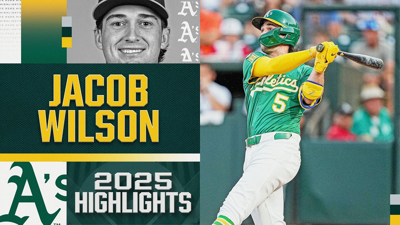 Jacob Wilson finished an IMPRESSIVE rookie campaign with a .311 average 💪 (2025 season highlights)