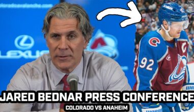 Jared Bednar Jokes About Landeskog's 1st Goal Of The Season After Avs BIG WIN vs Ducks