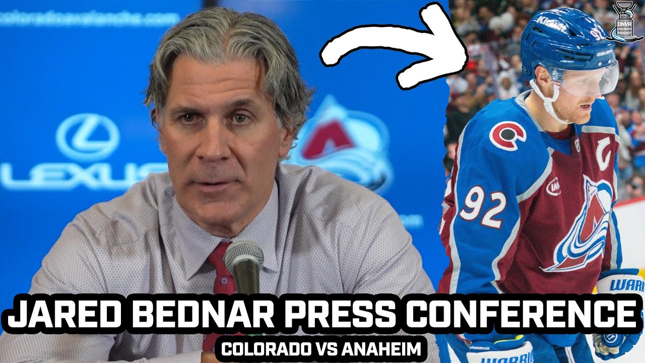 Jared Bednar Jokes About Landeskog's 1st Goal Of The Season After Avs BIG WIN vs Ducks