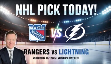 New York Rangers vs Tampa Bay Lightning - NHL Pick l Wednesday 10/12/25 l Vernon’s Best Bets, Picks