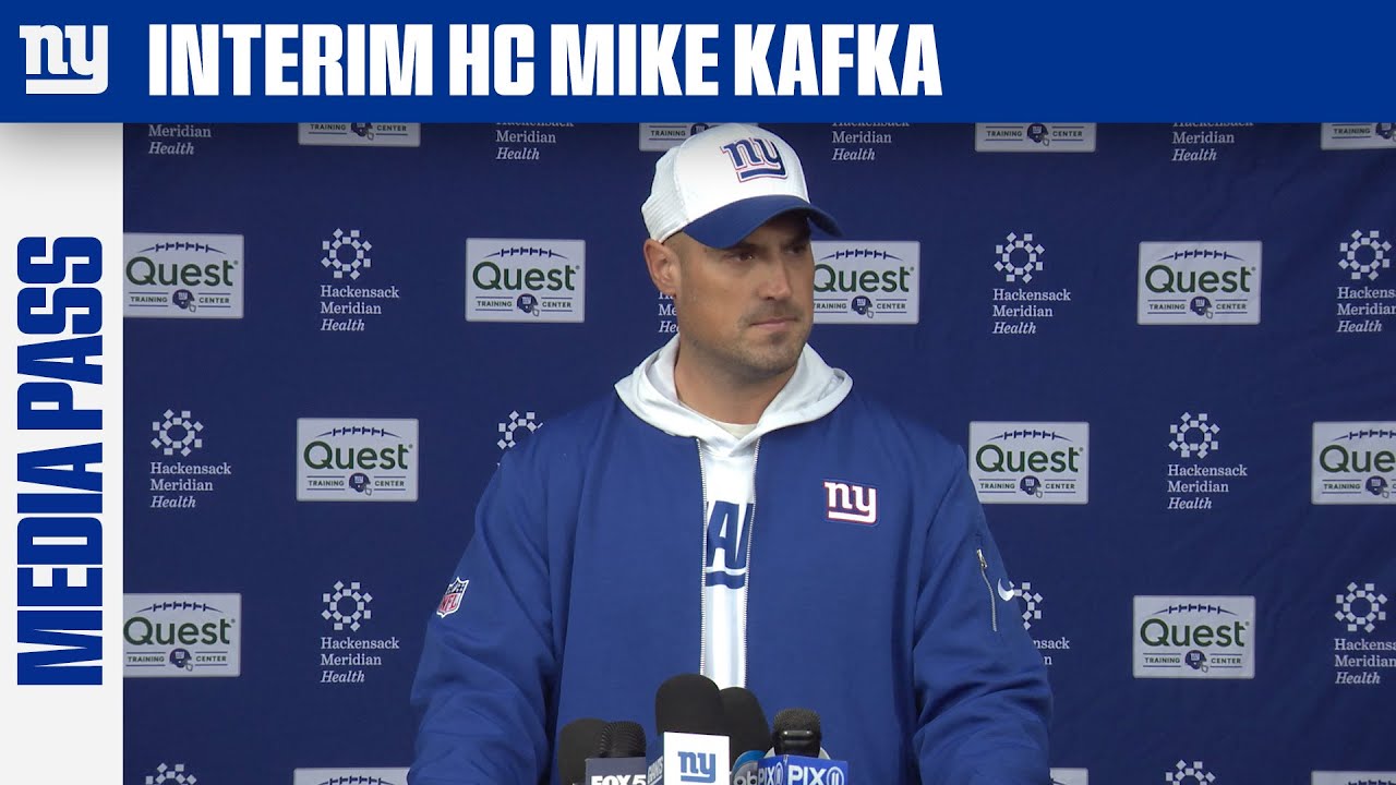 Mike Kafka on Becoming Interim Head Coach | New York Giants