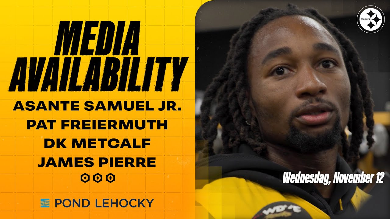 Samuel Jr., Freiermuth, Metcalf, Pierre Media Availability (Nov. 12) | Pittsburgh Steelers