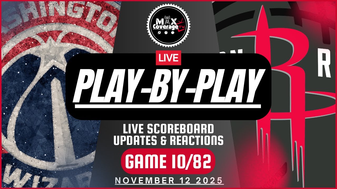 🔴LIVE - Washington Wizards vs Houston Rockets - Play-By-Play & Reactions (11/12/25)