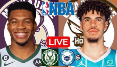 LIVE: MILWAUKEE BUCKS vs CHARLOTTE HORNETS | NBA | PLAY BY PLAY | SCOREBOARD