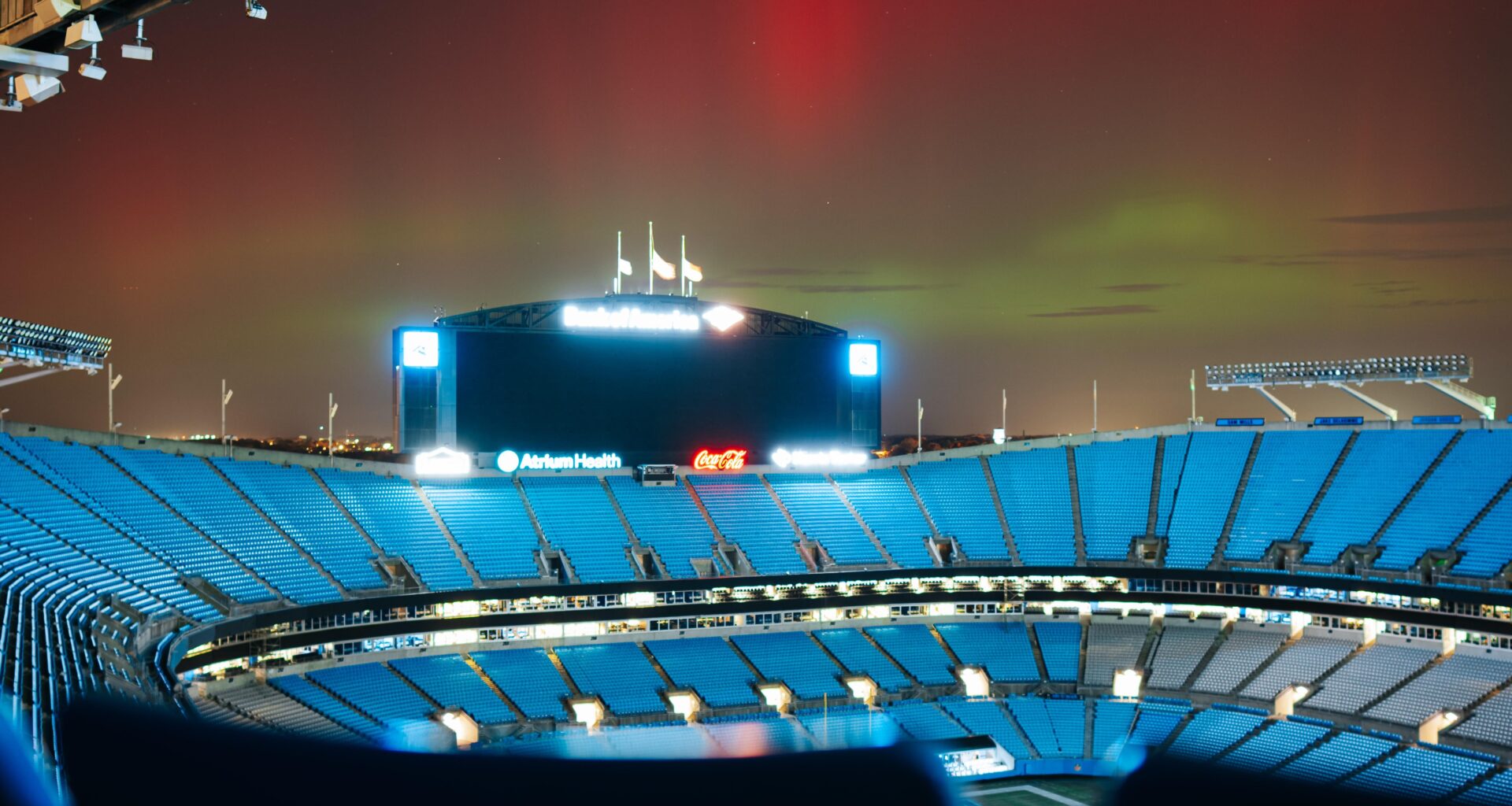 Northern Lights over Bank Of America last night!
