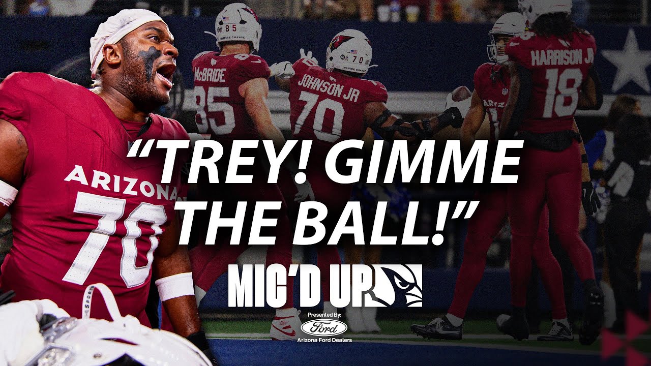 Paris Johnson Jr.  "TREY GIMME THE BALL" | Mic'd Up | AZ Cardinals