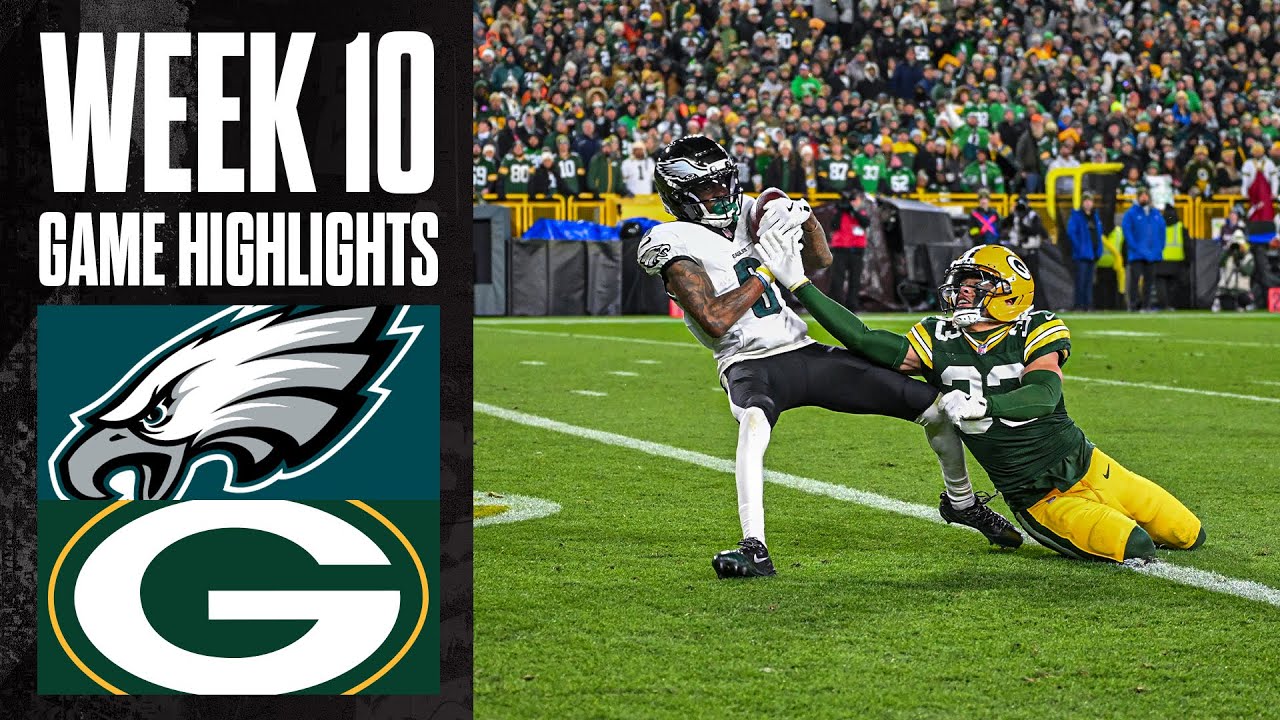 Eagles At Packer | Week 10 Highlights