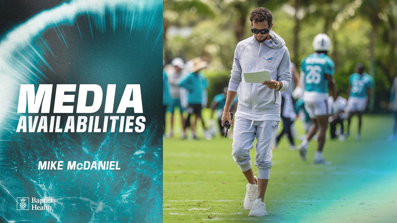Coach Mike McDaniel meets with the media | Miami Dolphins