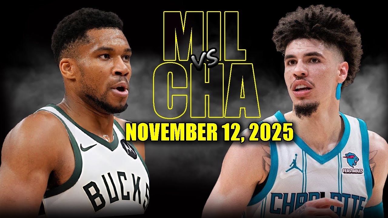 Milwaukee Bucks vs Charlotte Hornets Full Game Highlights - November 12, 2025 | NBA Season