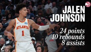 Jalen Johnson nearly drops triple-double as Hawks roll past Kings