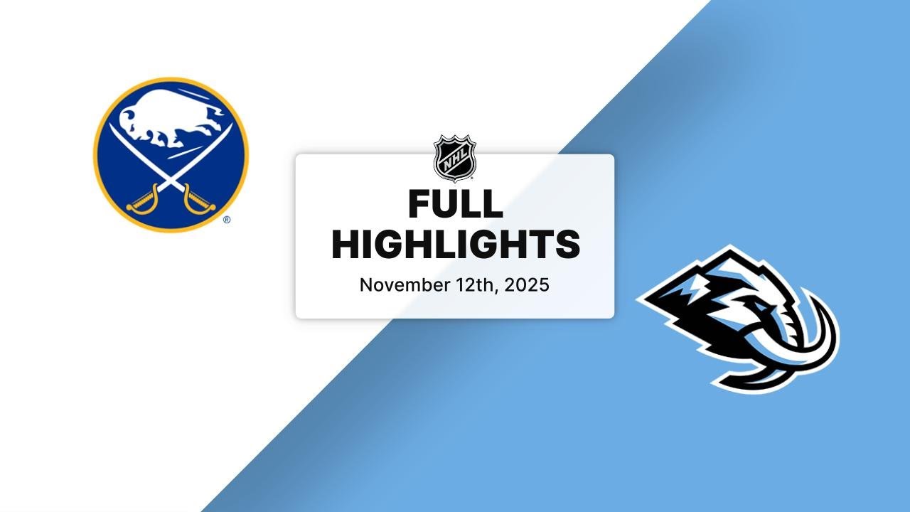 NHL Highlights | Sabres vs. Mammoth | November 12, 2025
