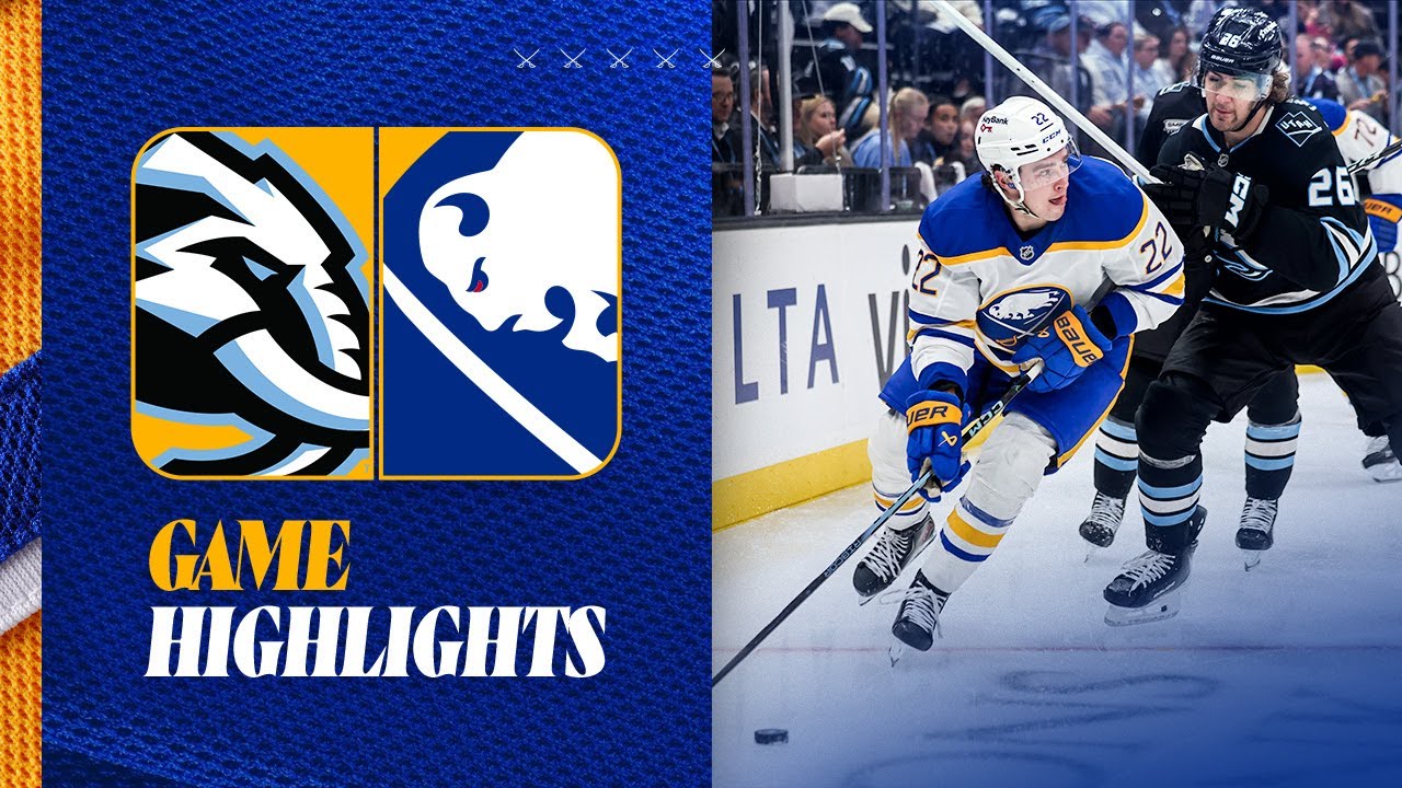 Isak Rosen Scores Two | Buffalo Sabres Loss To Utah Mammoth | Game highlights