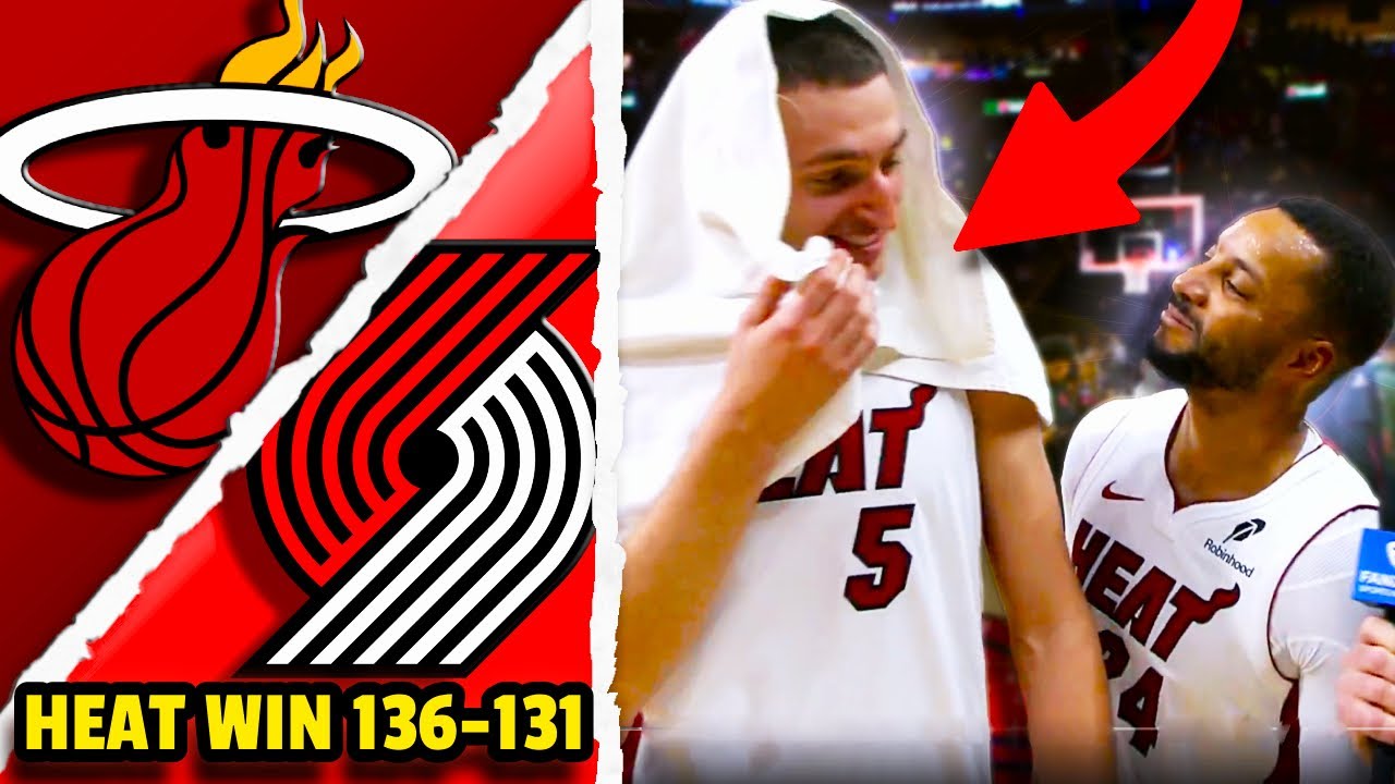 Nikola Jovic GOES OFF in CLUTCH Win vs Blazers | Miami Heat Bench STAYS HOT Without Bam