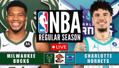 NBA Live: Milwaukee Bucks vs Charlotte Hornets | Play-By-Play Scoreboard 2025