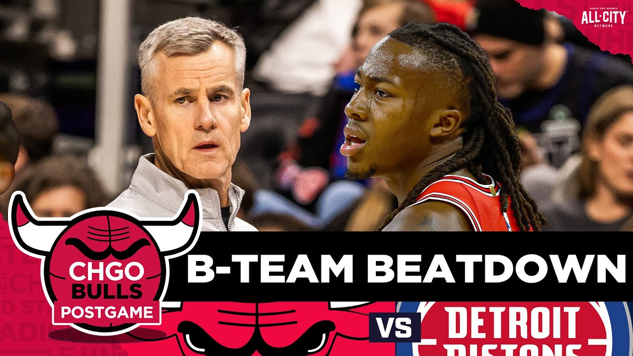 BULLS POSTGAME: EMBARRASSING Effort in Loss to Depleted Pistons | CHGO Bulls Podcast