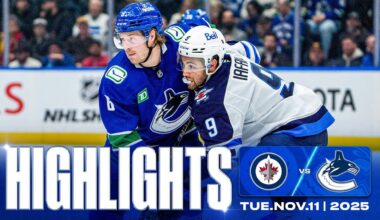 Game in 10 | Canucks vs. Jets Highlights (Nov 11, 2025)