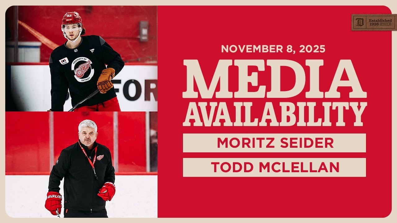 Moritz Seider, Todd McLellan Practice Media | Nov. 8, 2025