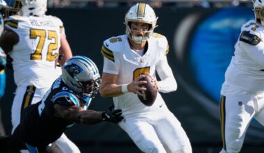 Tyler Shough's best throws from 282-yard, 2-TD game vs. Panthers | Week 10