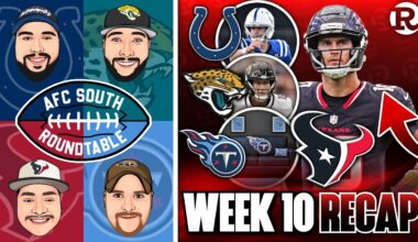 AFC SOUTH Week 10 Recap MAJOR Division Shakeup Texans Show Life