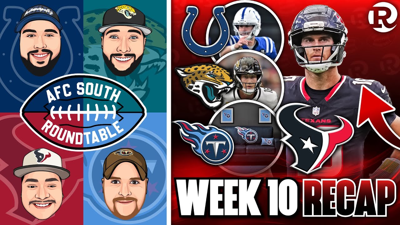 AFC SOUTH Week 10 Recap MAJOR Division Shakeup Texans Show Life