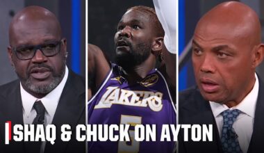 Shaq & Chuck are critical of Deandre Ayton after Lakers-Thunder first half | Inside the NBA