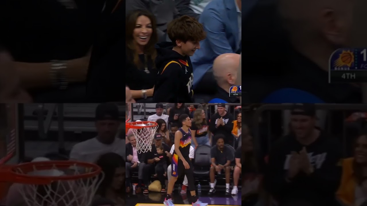 Devin Booker keeps making memories with fans court side 😂