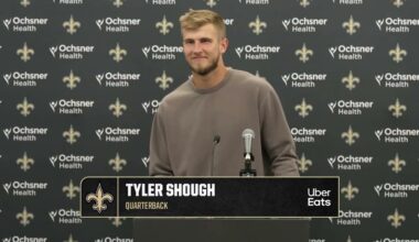 Tyler Shough talks 1st NFL Win | Saints-Panthers Postgame | 2025 NFL Week 10