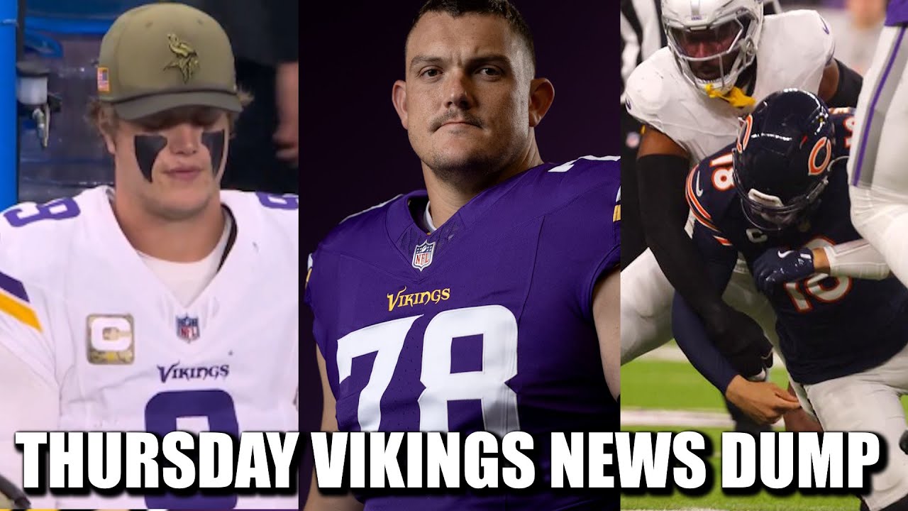 Minnesota Vikings News Dump (11.13.2025) | McCarthy Finger, Kelly Returns, Caleb Praises Flores