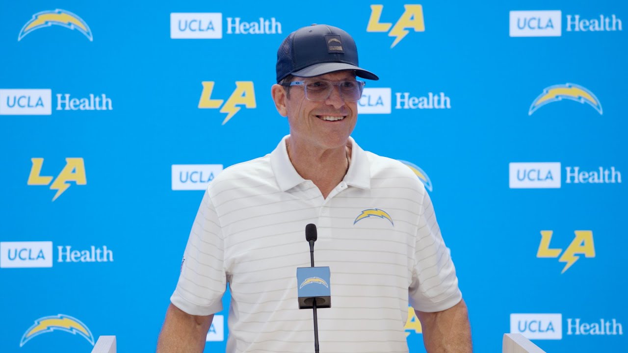 Harbaugh On AFC Standings & Jaguars | LA Chargers
