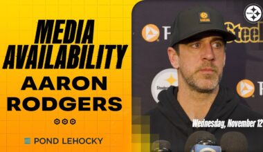 Aaron Rodgers Media Availability (Nov. 12) | Pittsburgh Steelers