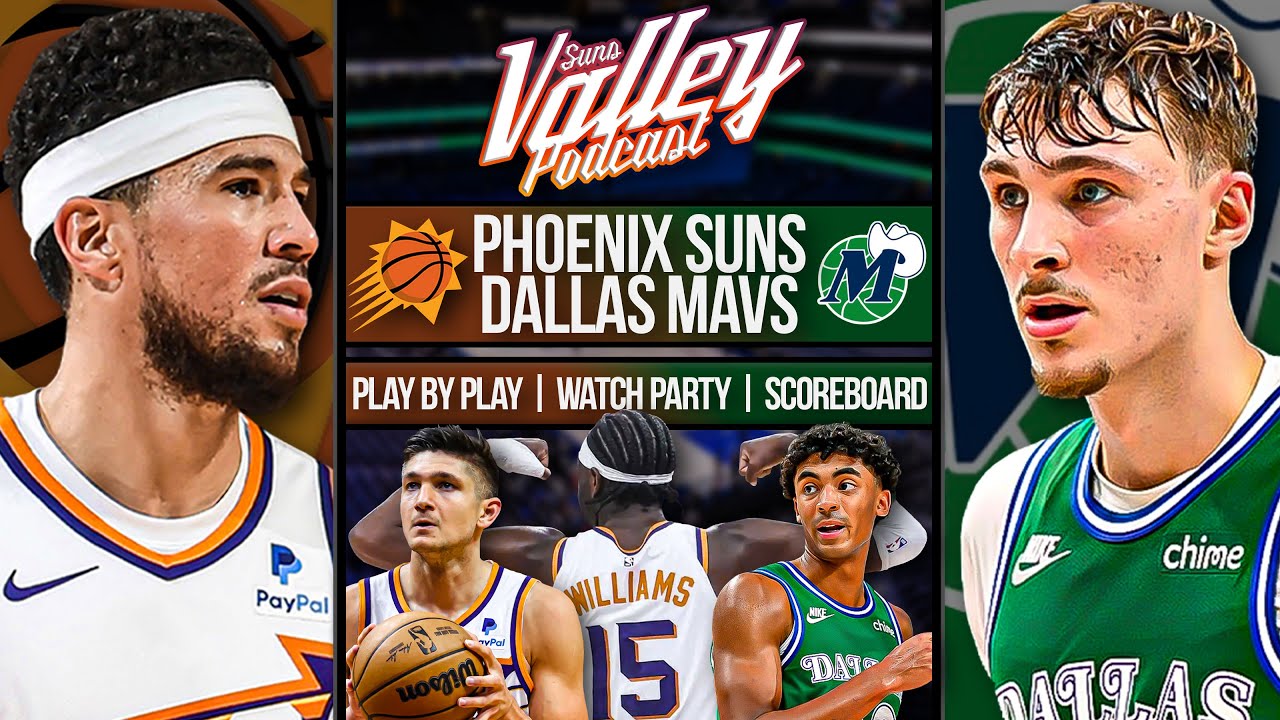 Phoenix Suns at Dallas Mavericks  | LIVE Reaction | Scoreboard | Play By Play | Postgame Show