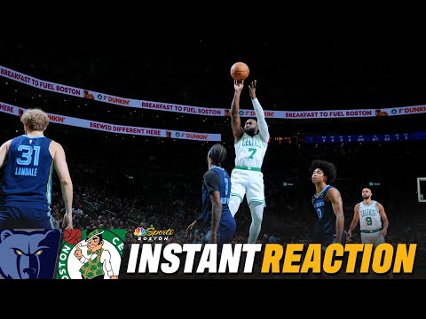 INSTANT REACTION: C's bounce back with all-around team effort in BLOW OUT WIN vs. the Grizzlies 😮‍💨