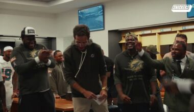 STEP INTO THE LOCKER ROOM AFTER OUR WEEK 10 WIN AGAINST THE BUFFALO BILLS | MIAMI DOLPHINS