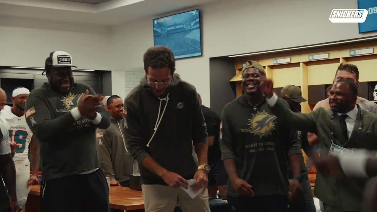 STEP INTO THE LOCKER ROOM AFTER OUR WEEK 10 WIN AGAINST THE BUFFALO BILLS | MIAMI DOLPHINS