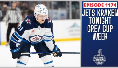 Winnipeg Jets vs. Seattle Kraken tonight, Grey Cup Week