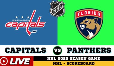🔴LIVE : Washington Capitals Vs Florida Panthers | NHL 2025 | NHL Live SCOREBOARD