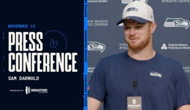 Sam Darnold: "Our Offensive Line Is Playing Incredible" | Seattle Seahawks